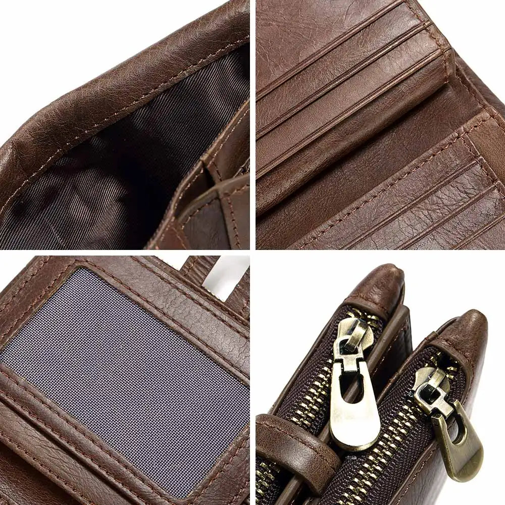 Genuine Leather Bifold Wallet