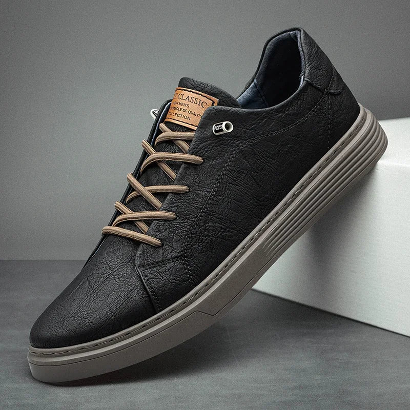 Men's Leather Lace-Up Oxford Shoes