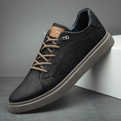 Men's Leather Lace-Up Oxford Shoes