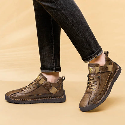 Men's Breathable Leather Ankle Boots