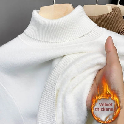 Men's Plush Velvet Knitted Sweaters