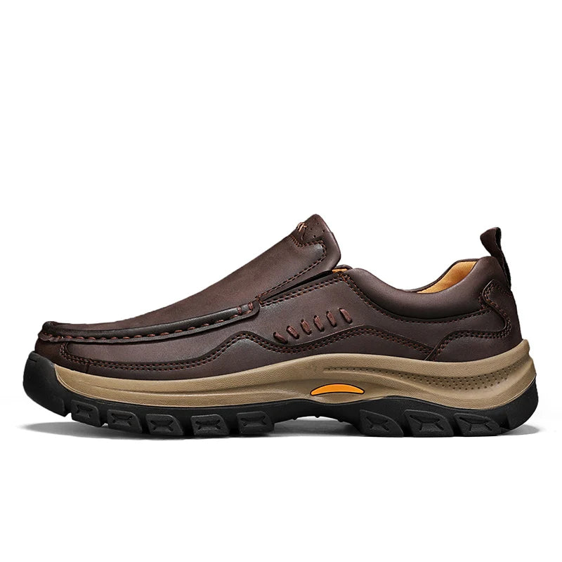 Men's Hand-Stitched Slip-On Loafers