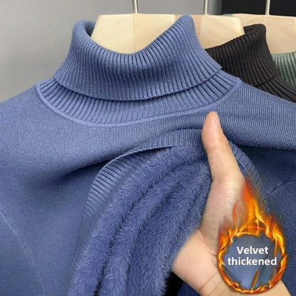 Men's Plush Velvet Knitted Sweaters