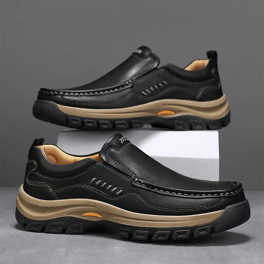 Men's Hand-Stitched Slip-On Loafers
