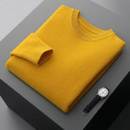 Men's Round Neck Wool Sweater