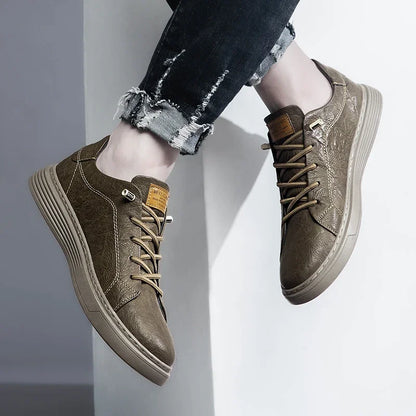 Men's Leather Lace-Up Oxford Shoes