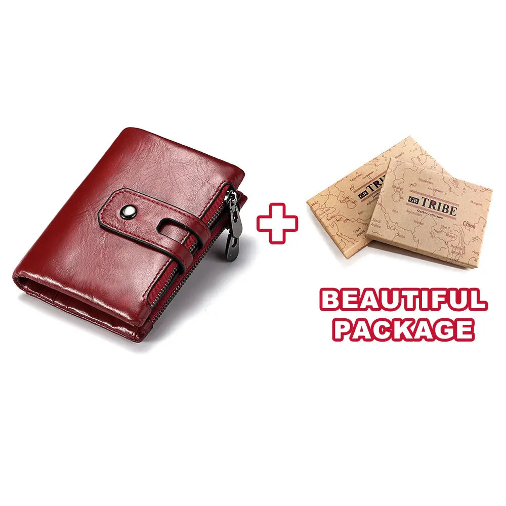 Genuine Leather Bifold Wallet