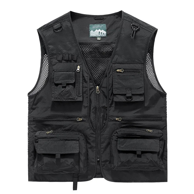 Men's Outdoor Leisure Multi-Pocket Breathable Vest