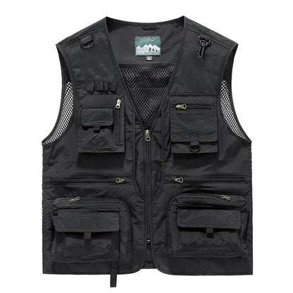 Men's Outdoor Leisure Multi-Pocket Breathable Vest
