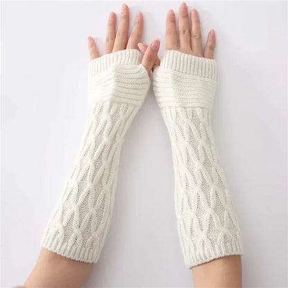 Arm Warmer Fingerless Mitten Gloves