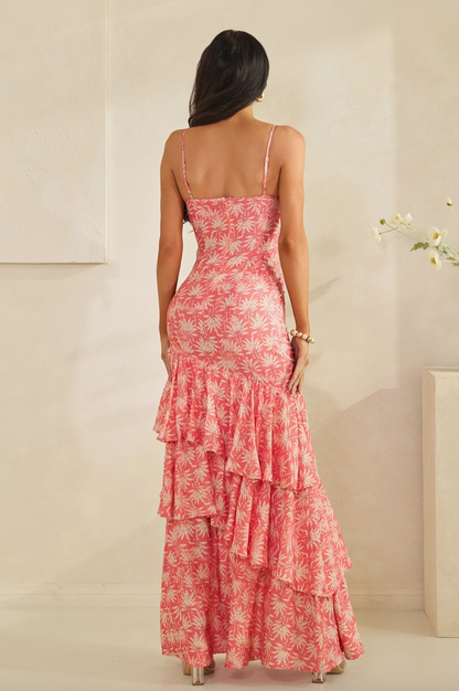 Ruffle Layered Maxi Dress