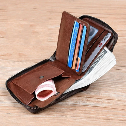 RFID Blocking Leather Wallet