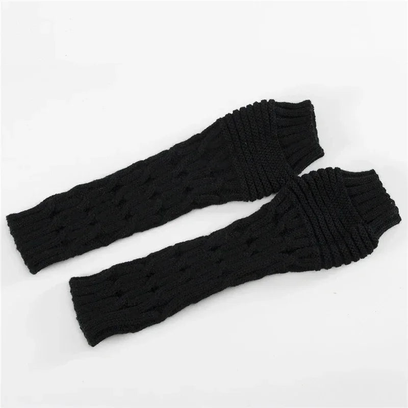 Arm Warmer Fingerless Mitten Gloves