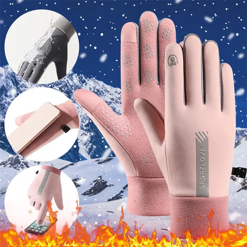 Unisex Cold and Wind Resistant, Waterproof Winter Gloves.