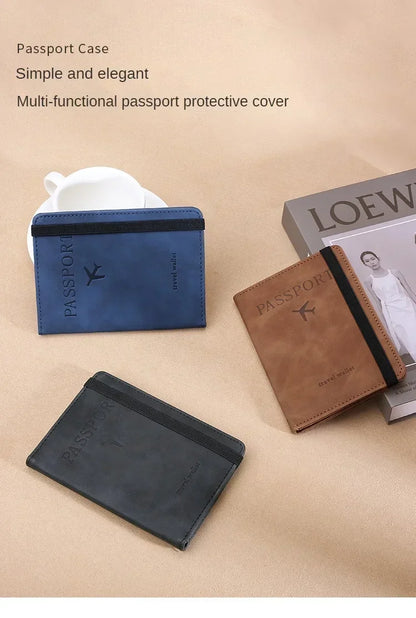 RFID Blocking Protection Travel Passport Credit Holder Cover Case