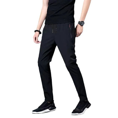 Men's Casual Pants Straight Elastic Waist Joggers
