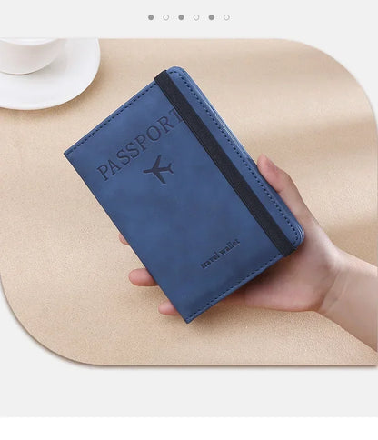 RFID Blocking Protection Travel Passport Credit Holder Cover Case