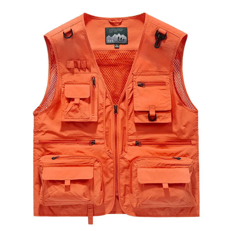 Men's Outdoor Leisure Multi-Pocket Breathable Vest