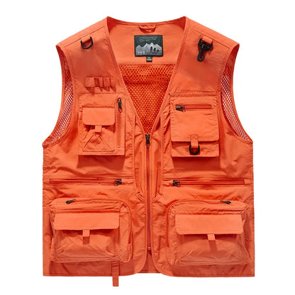 Men's Outdoor Leisure Multi-Pocket Breathable Vest