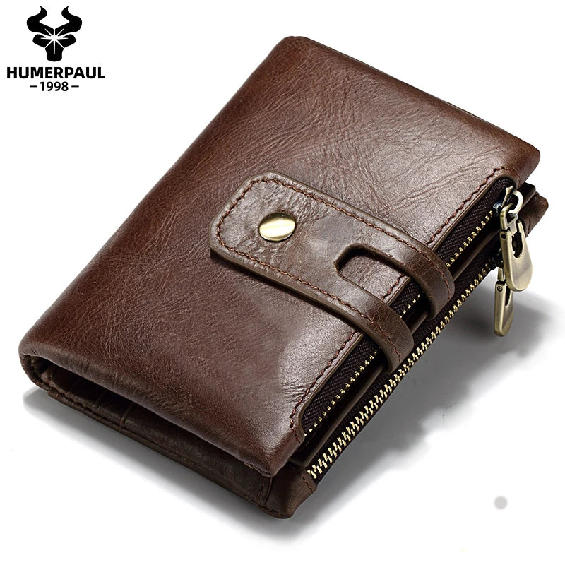 Genuine Leather Bifold Wallet