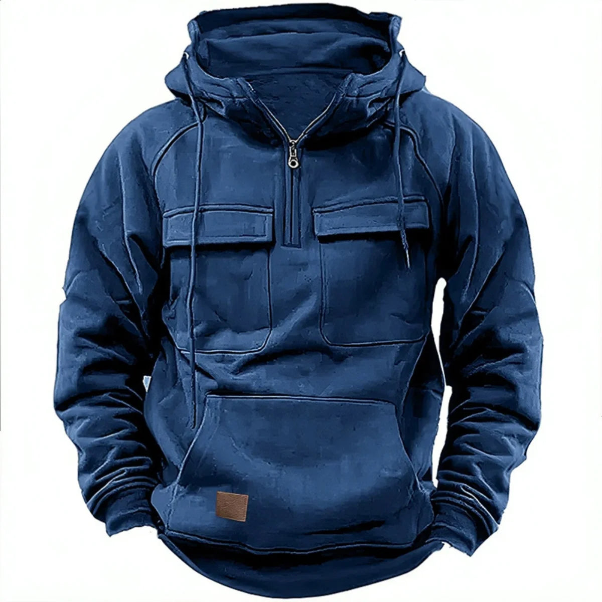 Men's Multi-Pocket Patch Hoodie