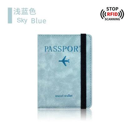 RFID Blocking Protection Travel Passport Credit Holder Cover Case