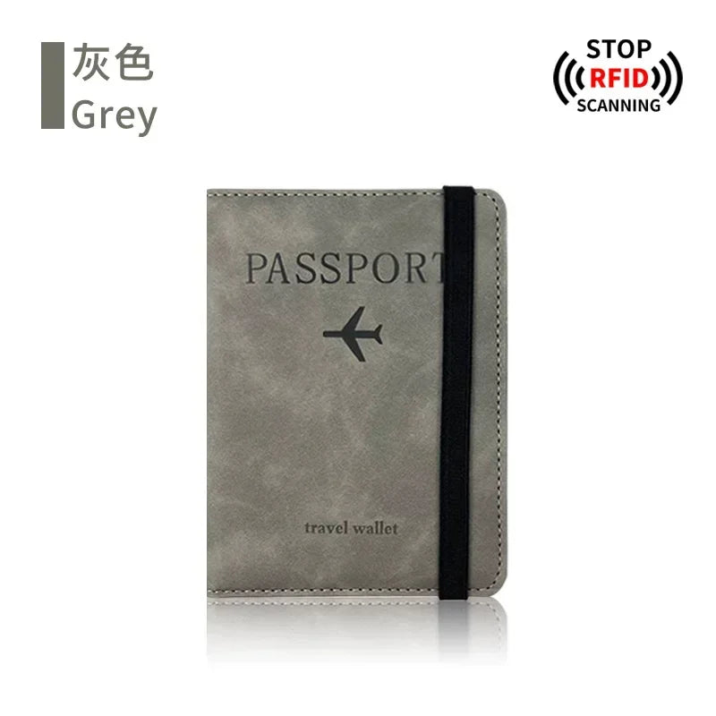 RFID Blocking Protection Travel Passport Credit Holder Cover Case