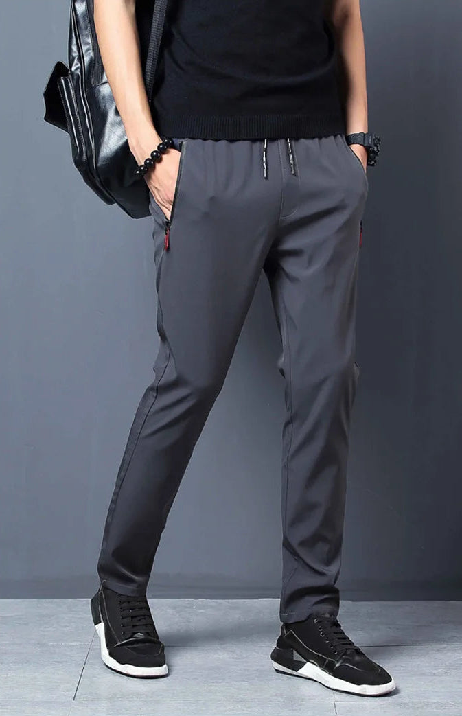 Men's Casual Pants Straight Elastic Waist Joggers