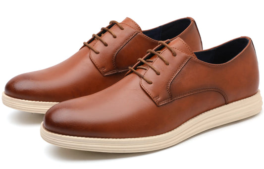 Men’s Leather Smart Business Casual Lace-Up Shoes