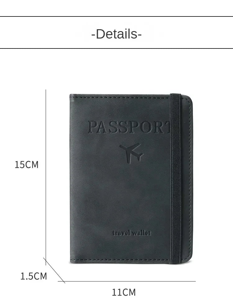 RFID Blocking Protection Travel Passport Credit Holder Cover Case