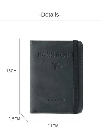 RFID Blocking Protection Travel Passport Credit Holder Cover Case