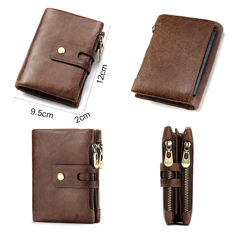 Genuine Leather Bifold Wallet