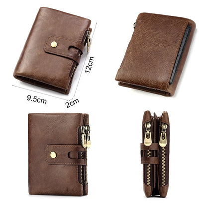 Genuine Leather Bifold Wallet