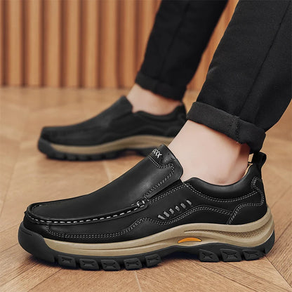Men's Hand-Stitched Slip-On Loafers