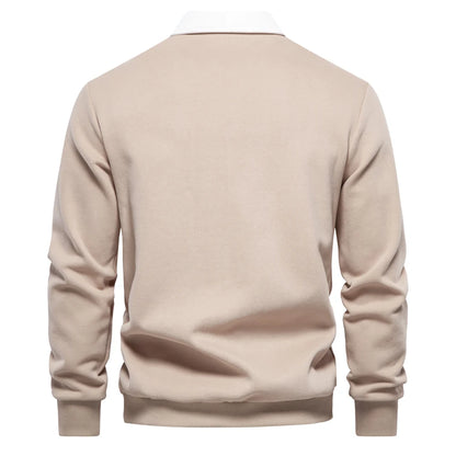 Men's Polo Neck Sweatshirt