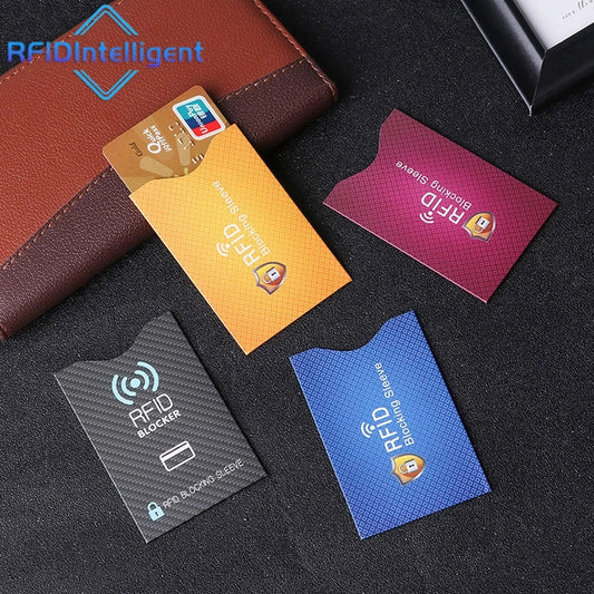 5 Piece RFID Anti-Theft Credit Card Sleeves - NFC Contactless Sleeve Card Protection