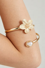 Delicate Flower Wrap Arm Cuff