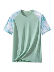Men's Color Block Short Sleeve T-Shirt