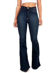 High-Waisted Bootcut Jeans