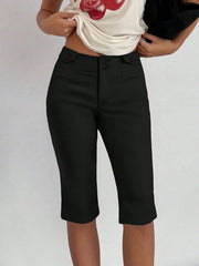High-Waisted Cropped Pants