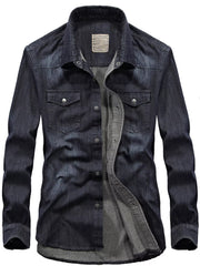 Men's Classic Washed Denim Shirt