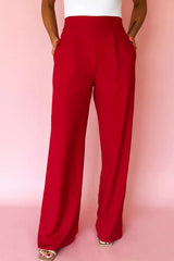 High Waist Pleated Pants