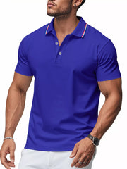 Men's Casual Button Detail Polo