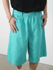 Men's Mid Rise Denim Shorts