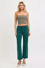 High Rise Ankle Flare Jeans