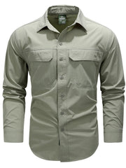 Men's Cotton Lightweight Button Up Shirt