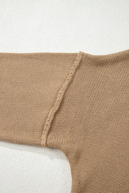 Exposed Seam Sweater Dress