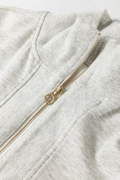 Half Zip Polo Tee Casual Pant Set