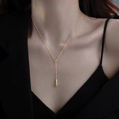 925 Sterling Silver Y-Shaped Pendant Necklace