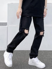 Men's Distressed Slim Fit Jeans